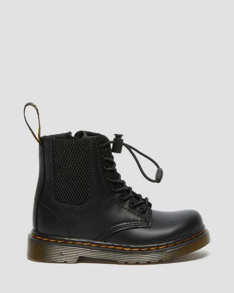 Dr Martens Toddler 1460 Harper Leather Boots Boots Black | 23047VQDH