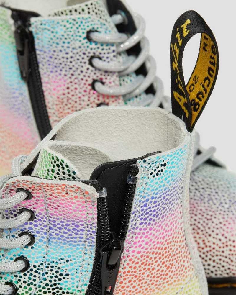 Dr Martens Toddler 1460 Pascal Iridescent Lace Up Boots Boots Multicolor | 04523ZVKB