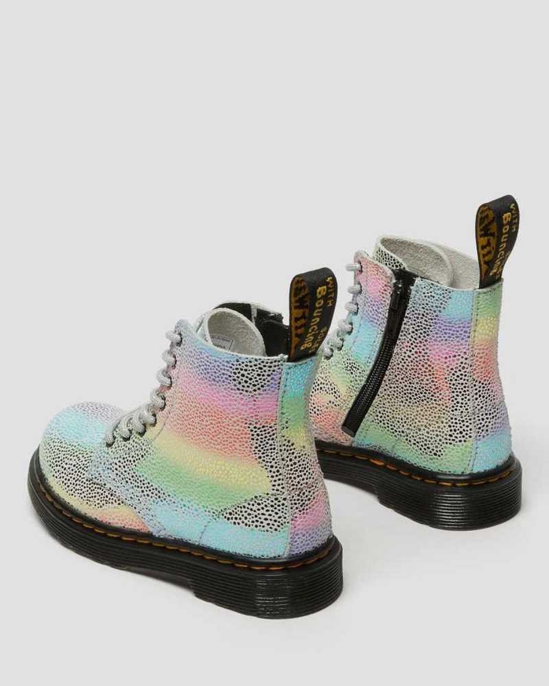 Dr Martens Toddler 1460 Pascal Iridescent Lace Up Boots Boots Multicolor | 04523ZVKB