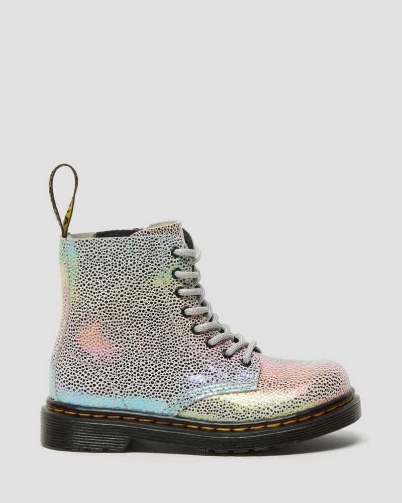 Dr Martens Toddler 1460 Pascal Iridescent Lace Up Boots Boots Multicolor | 04523ZVKB