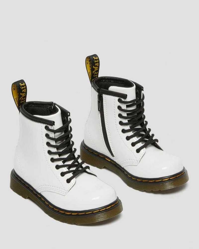 Dr Martens Toddler 1460 Patent Leather Lace Up Boots Boots Patent Lamper | 12695VQHF