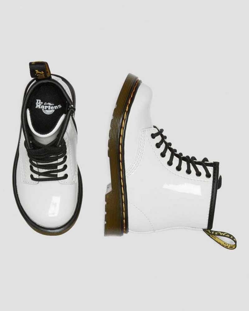 Dr Martens Toddler 1460 Patent Leather Lace Up Boots Boots Patent Lamper | 12695VQHF