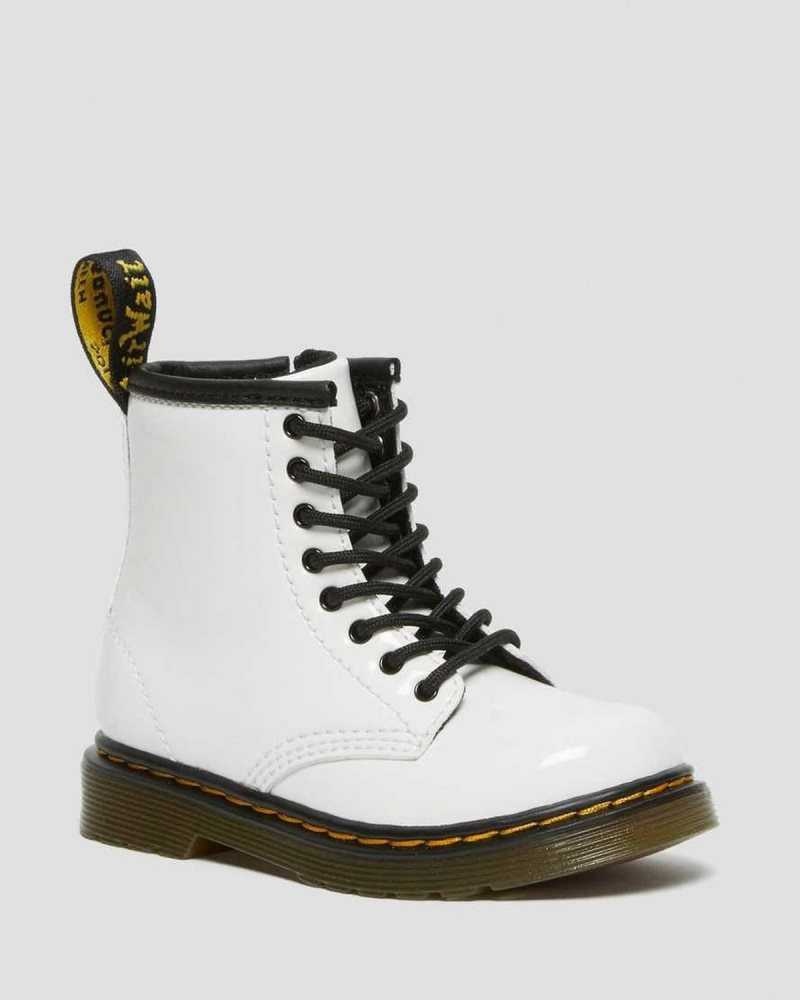 Dr Martens Toddler 1460 Patent Leather Lace Up Boots Boots Patent Lamper | 12695VQHF