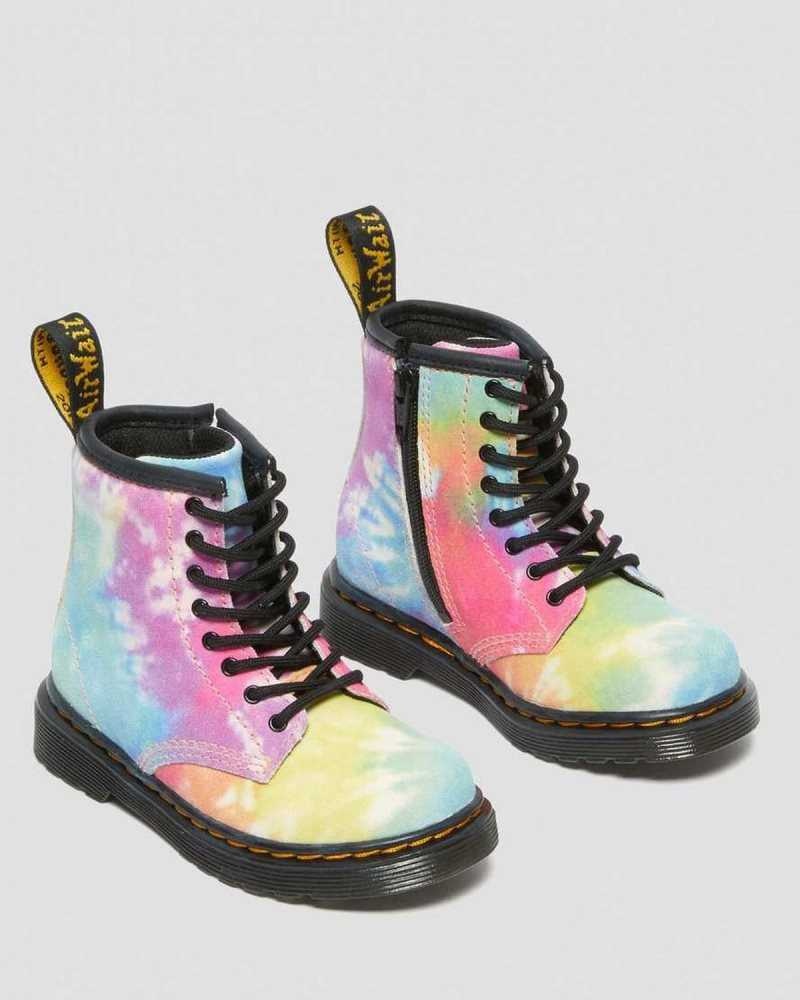 Dr Martens Toddler 1460 Tie Dye Lace Up Boots Boots Multicolor | 75891VMRB