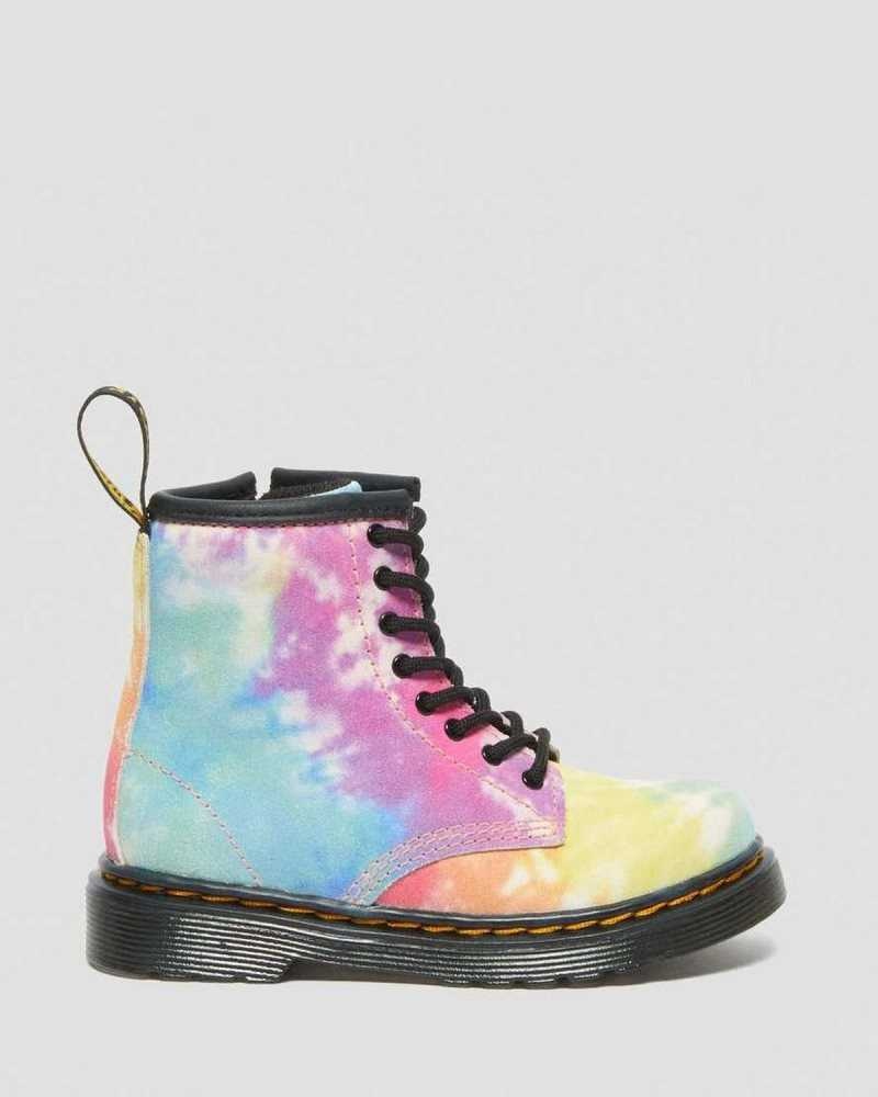 Dr Martens Toddler 1460 Tie Dye Lace Up Boots Boots Multicolor | 75891VMRB