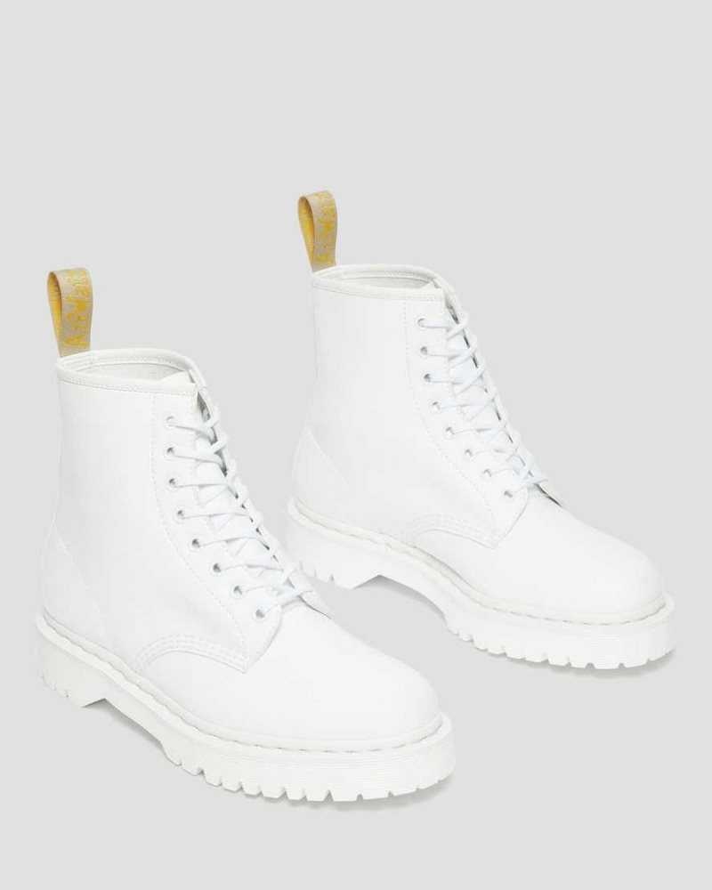 Dr Martens Vegan 1460 Bex Kemble Mono Platform Boots Originals Shoes White | 24568JZQR