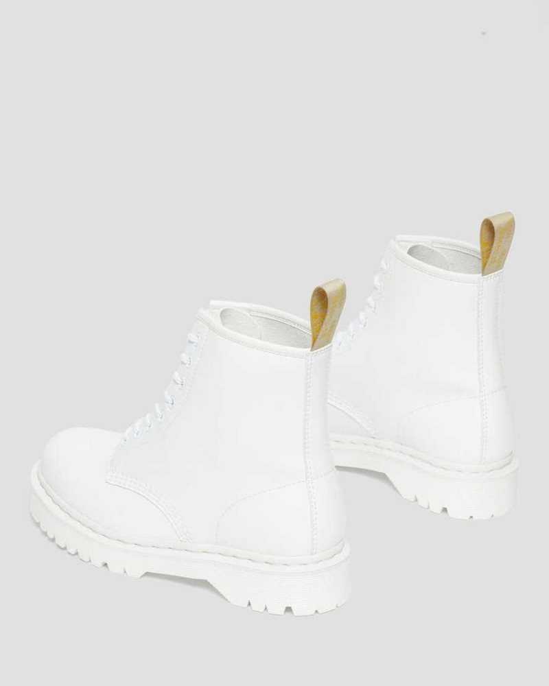 Dr Martens Vegan 1460 Bex Kemble Mono Platform Boots Originals Shoes White | 24568JZQR