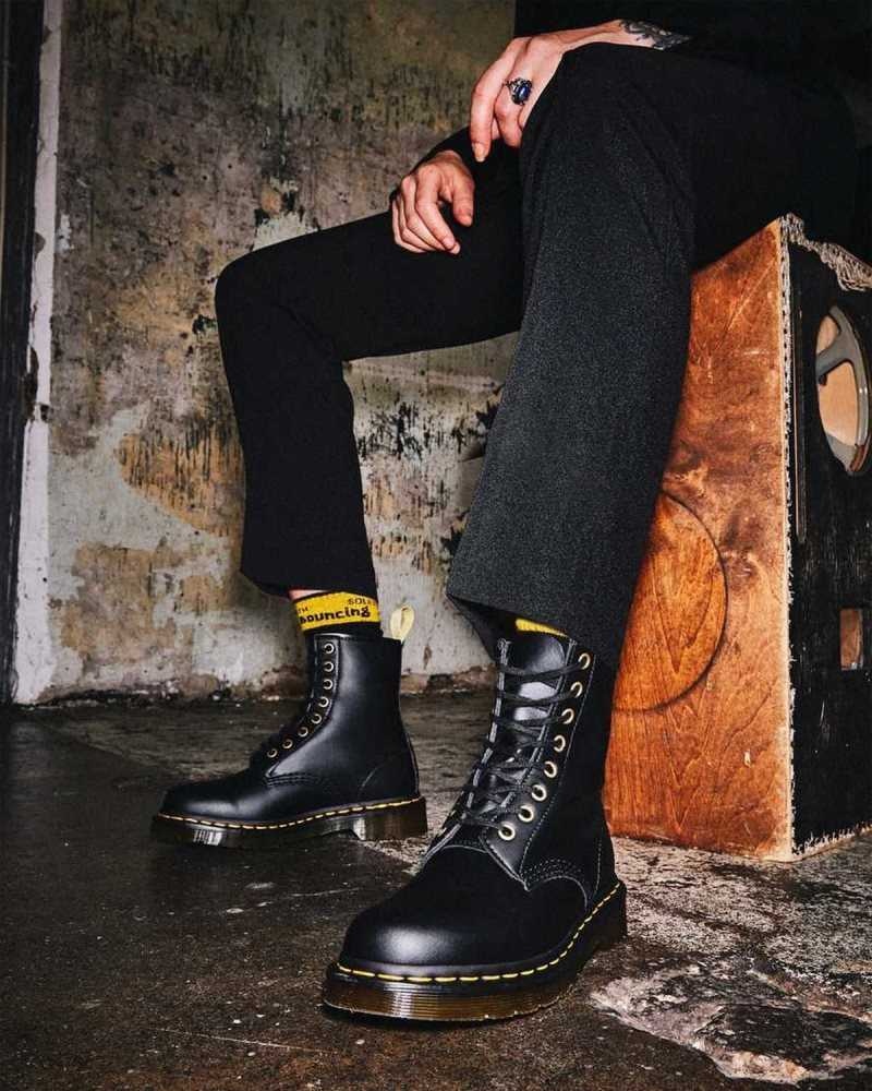 Dr Martens Vegan 1460 Felix Lace Up Boots Ankle Boots Black | 68027GMWF