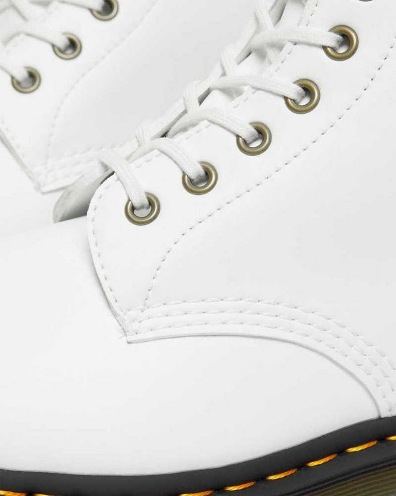 Dr Martens Vegan 1460 Kemble Lace Up Boots Ankle Boots White | 03258CBQF