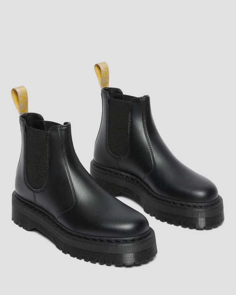 Dr Martens Vegan 2976 Felix Platform Chelsea Boots Ankle Boots Black | 18923JYGP