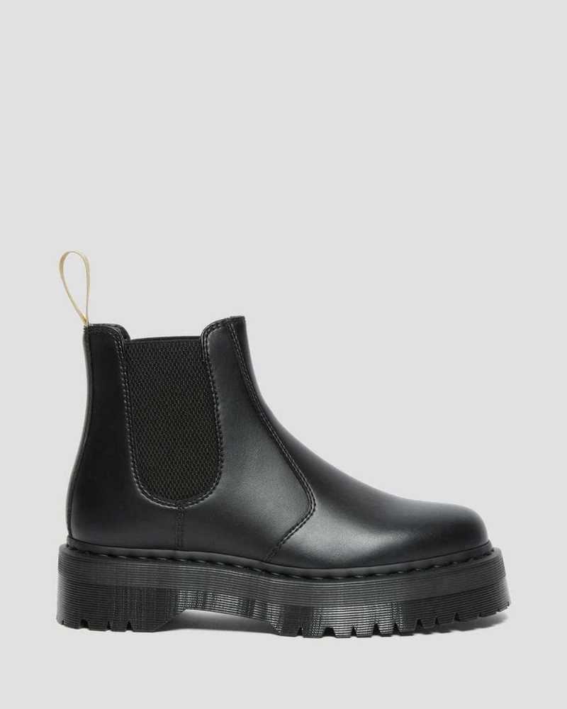 Dr Martens Vegan 2976 Felix Platform Chelsea Boots Ankle Boots Black | 18923JYGP