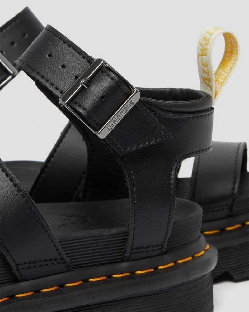 Dr Martens Vegan Blaire Felix Gladiator Sandals Platform Sandals Black | 28641LQDU