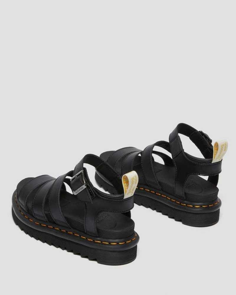 Dr Martens Vegan Blaire Felix Gladiator Sandals Platform Sandals Black | 28641LQDU