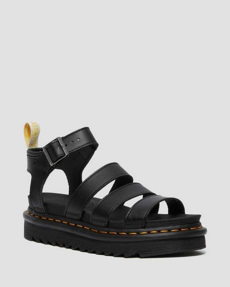 Dr Martens Vegan Blaire Felix Gladiator Sandals Gladiator Sandals Black | 25370BMID