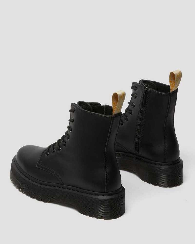 Dr Martens Vegan Jadon II Mono Platform Boots Ankle Boots Black | 89351WKFL