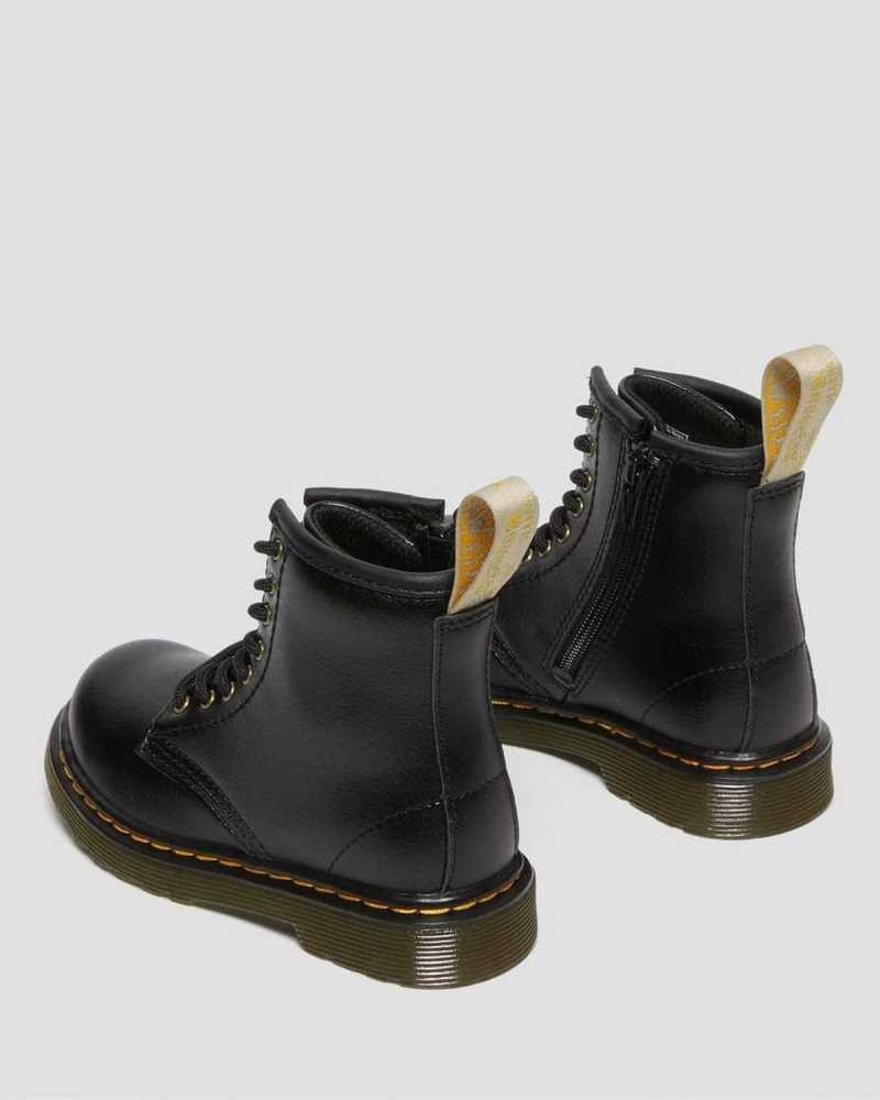 Dr Martens Vegan Toddler 1460 Lace Up Boots Boots Black | 54012CQUD