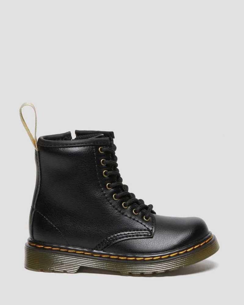 Dr Martens Vegan Toddler 1460 Lace Up Boots Boots Black | 54012CQUD