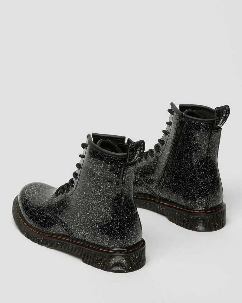 Dr Martens Youth 1460 Glitter Lace Up Boots Boots Black | 24796CYRG