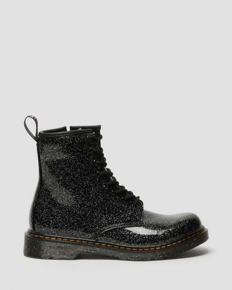 Dr Martens Youth 1460 Glitter Lace Up Boots Boots Black | 24796CYRG