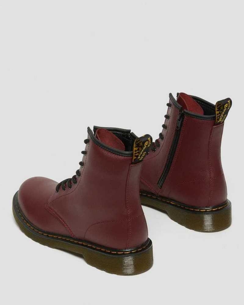 Dr Martens Youth 1460 Softy T Leather Lace Up Boots Boots Pink Red | 16895XRHF