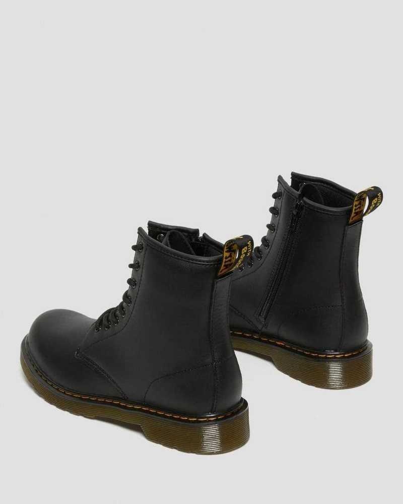 Dr Martens Youth 1460 Softy T Leather Lace Up Boots Boots Black | 67194CRKS