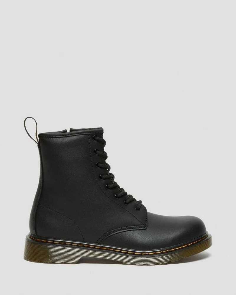 Dr Martens Youth 1460 Softy T Leather Lace Up Boots Boots Black | 67194CRKS