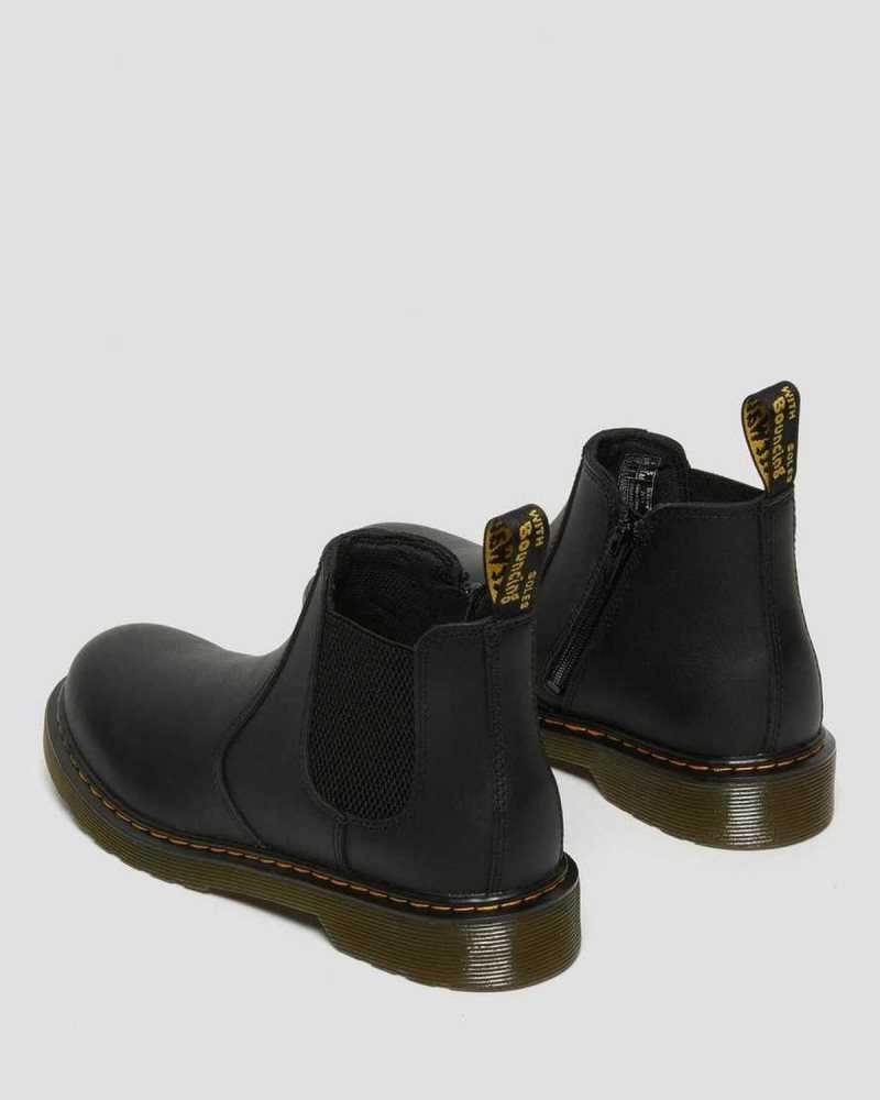 Dr Martens Youth 2976 Softy T Leather Chelsea Boots Boots Black | 21698JDQB