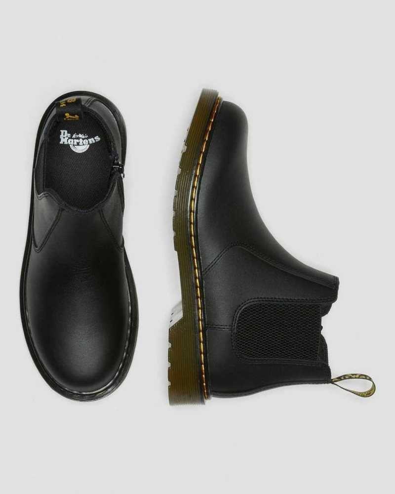 Dr Martens Youth 2976 Softy T Leather Chelsea Boots Boots Black | 21698JDQB