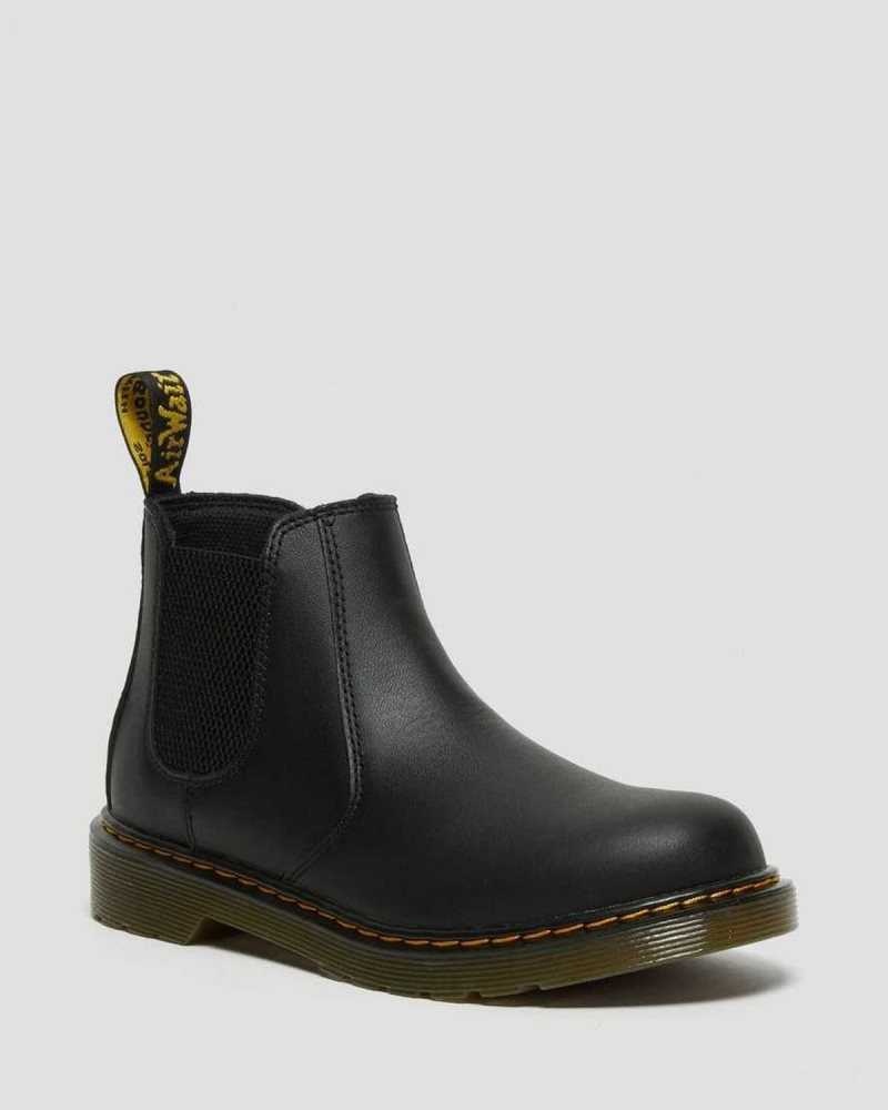 Dr Martens Youth 2976 Softy T Leather Chelsea Boots Boots Black | 21698JDQB